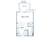Studio floorplan at Jada Legacy Central Apartments in Plano, TX